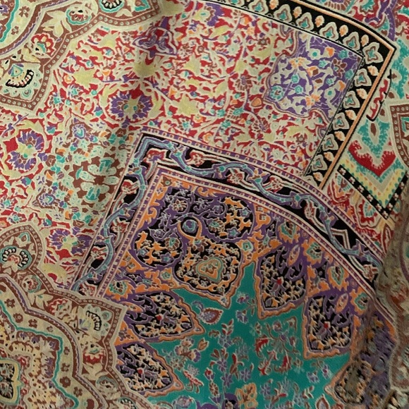 Silk Crochet and Beaded Side Tie Blouse - Picture 8 of 8